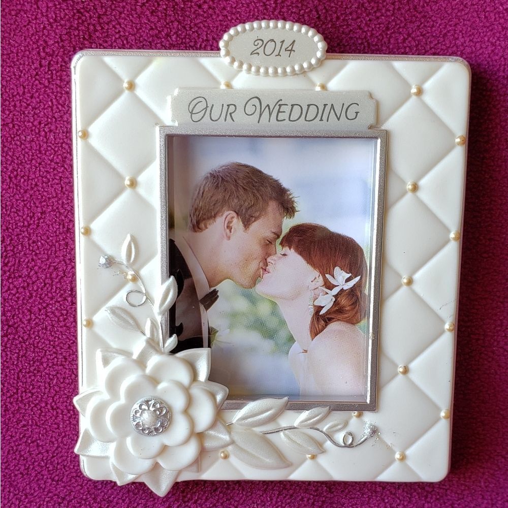 Hallmark "Our Wedding" Photo Frame Ornament - 2014